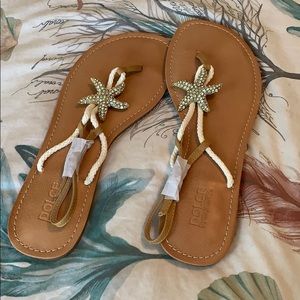 Women size 10 starfish sandals dolce by mojomoxy